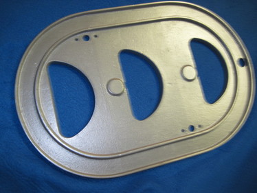 Tri-Power air cleaner base in Silver Glaze (argent)