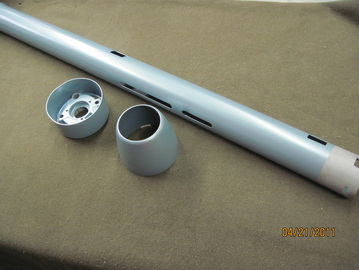 Mopar steering column components in Poncho Blue